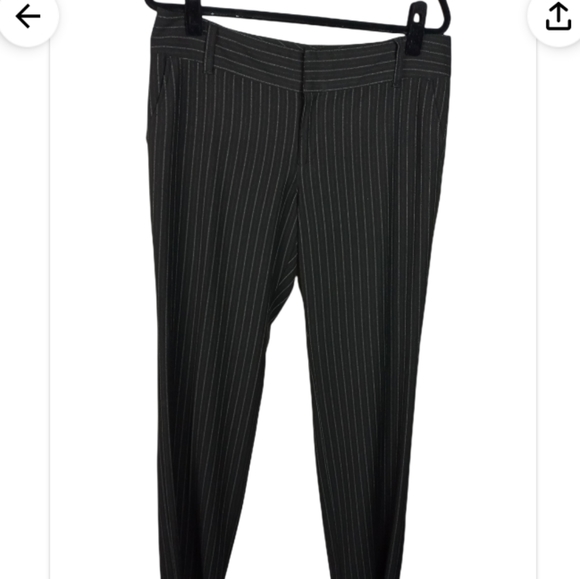 Old Navy black and stripped down pants - Picture 1 of 4